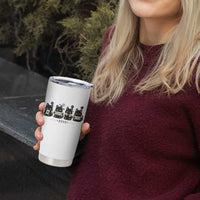 Black Cat Mahjong Lover Cute Graphic Tumbler Cup
