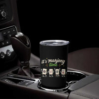 Its Mahjong Time Tumbler Cup Funny Cartoon Mahjong Tiles Gathering Game Night