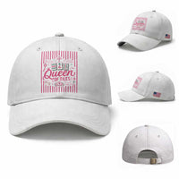 Queen Of Tiles Pink Mahjong Lover Game Night Graphic Baseball Cap