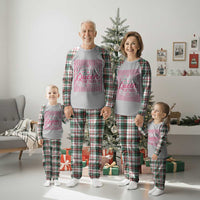 Queen Of Tiles Pink Mahjong Lover Game Night Graphic Plaid Pajama Set