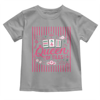 Queen Of Tiles Pink Mahjong Lover Game Night Graphic Toddler T Shirt
