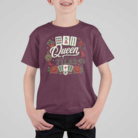 Mahjong Lovers T Shirt For Kid Queen Of Tiles Game Night Graphic