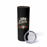 Mahjong Lovers Skinny Tumbler Queen Of Tiles Game Night Graphic