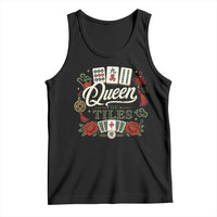 Mahjong Lovers Tank Top Queen Of Tiles Game Night Graphic
