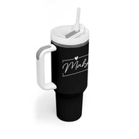 Mahjong Lovers Tumbler With Handle Mah Jongg Game Night Graphic