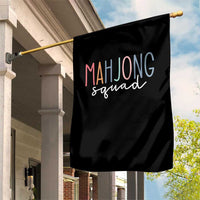 Mahjong Lovers Mahj Squad Garden Flag Boho Pastel Cute Game Night Graphic