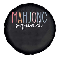 Mahjong Lovers Mahj Squad Spare Tire Cover Boho Pastel Cute Game Night Graphic