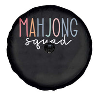 Mahjong Lovers Mahj Squad Spare Tire Cover Boho Pastel Cute Game Night Graphic