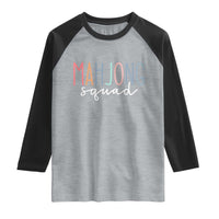 Mahjong Lovers Mahj Squad Raglan Shirt Boho Pastel Cute Game Night Graphic