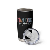 Mahjong Lovers Mahj Squad Tumbler Cup Boho Pastel Cute Game Night Graphic