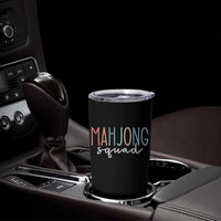 Mahjong Lovers Mahj Squad Tumbler Cup Boho Pastel Cute Game Night Graphic
