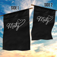 Mahjong Lovers Garden Flag Funny Mah Jongg Heart Game Night Graphic