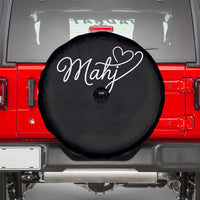 Mahjong Lovers Spare Tire Cover Funny Mah Jongg Heart Game Night Graphic