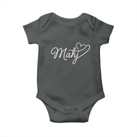Mahjong Lovers Baby Onesie Funny Mah Jongg Heart Game Night Graphic
