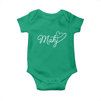 Mahjong Lovers Baby Onesie Funny Mah Jongg Heart Game Night Graphic