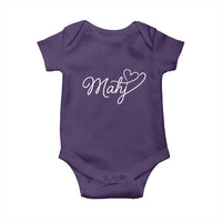 Mahjong Lovers Baby Onesie Funny Mah Jongg Heart Game Night Graphic
