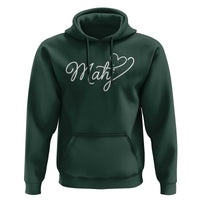 Mahjong Lovers Hoodie Funny Mah Jongg Heart Game Night Graphic