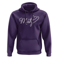 Mahjong Lovers Hoodie Funny Mah Jongg Heart Game Night Graphic