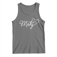 Mahjong Lovers Tank Top Funny Mah Jongg Heart Game Night Graphic