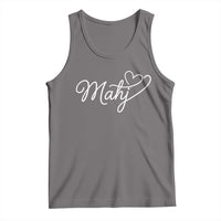 Mahjong Lovers Tank Top Funny Mah Jongg Heart Game Night Graphic