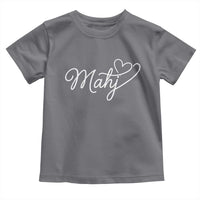 Mahjong Lovers Toddler T Shirt Funny Mah Jongg Heart Game Night Graphic