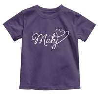 Mahjong Lovers Toddler T Shirt Funny Mah Jongg Heart Game Night Graphic
