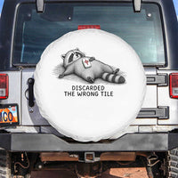 Funny Raccoon Mahjong Lovers Spare Tire Cover Discarded The Wrong Tile