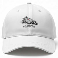 Funny Raccoon Mahjong Lovers Baseball Cap Discarded The Wrong Tile
