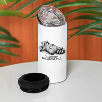 Funny Raccoon Mahjong Lovers 4 in 1 Can Cooler Tumbler Discarded The Wrong Tile