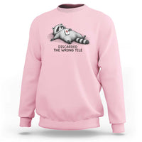 Funny Raccoon Mahjong Lovers Sweatshirt Discarded The Wrong Tile