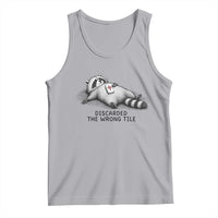 Funny Raccoon Mahjong Lovers Tank Top Discarded The Wrong Tile