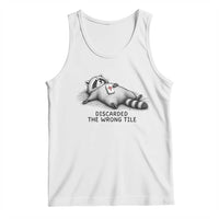 Funny Raccoon Mahjong Lovers Tank Top Discarded The Wrong Tile