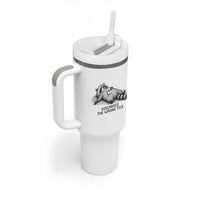 Funny Raccoon Mahjong Lovers Tumbler With Handle Discarded The Wrong Tile