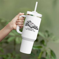 Funny Raccoon Mahjong Lovers Tumbler With Handle Discarded The Wrong Tile