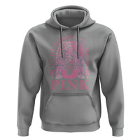Breast Cancer Awareness Month Hoodie Boho Floral Vintage Floral Pink Ribbon