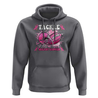 Tackle Football Breast Cancer Awareness Hoodie Pink Ribbon Boys Kid