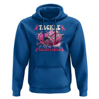 Tackle Football Breast Cancer Awareness Hoodie Pink Ribbon Boys Kid
