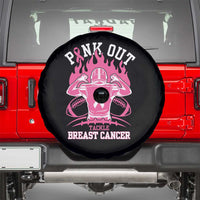 Tackle Football Breast Cancer Awareness Spare Tire Cover Pink Out Ribbon
