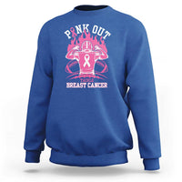 Tackle Football Breast Cancer Awareness Sweatshirt Pink Out Ribbon - Wonder Print Shop