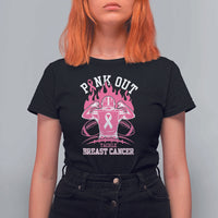 Tackle Football Breast Cancer Awareness T Shirt For Women Pink Out Ribbon - Wonder Print Shop