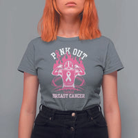 Tackle Football Breast Cancer Awareness T Shirt For Women Pink Out Ribbon - Wonder Print Shop
