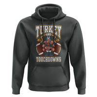 Thanksgiving Turkey And Touchdowns Football Hoodie Game Day