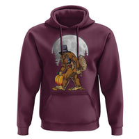 Bigfoot Pilgrim Turkey Pumpkin Thanksgiving Day Hoodie Sasquatch