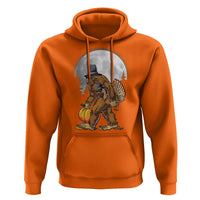 Bigfoot Pilgrim Turkey Pumpkin Thanksgiving Day Hoodie Sasquatch