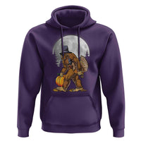 Bigfoot Pilgrim Turkey Pumpkin Thanksgiving Day Hoodie Sasquatch