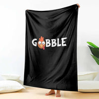 Funny Thanksgiving Turkey Throw Blanket Gobble Family Fall Autumn Season - Wonder Print Shop