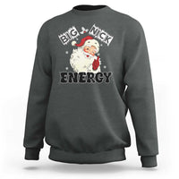 Christmas Santa Sweatshirt Big Nick Energy Vintage Holiday - Wonder Print Shop