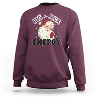 Christmas Santa Sweatshirt Big Nick Energy Vintage Holiday - Wonder Print Shop