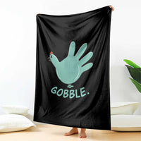 Thanksgiving Nurse Turkey Throw Blanket Turkey Glove Cute Thanksgiving Thankful Nurse Medical Assistant - Wonder Print Shop