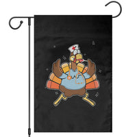 Thanksgiving Nurse Turkey Garden Flag Funny Nursing Student Gift Thankful Nurse Medical Assistant - Wonder Print Shop
